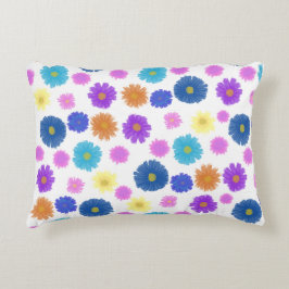 Cojín Decorativo Patrón Floral Pintado Vibrante - Decorar Colorido