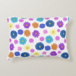 Cojín Decorativo Patrón Floral Pintado Vibrante - Decorar Colorido