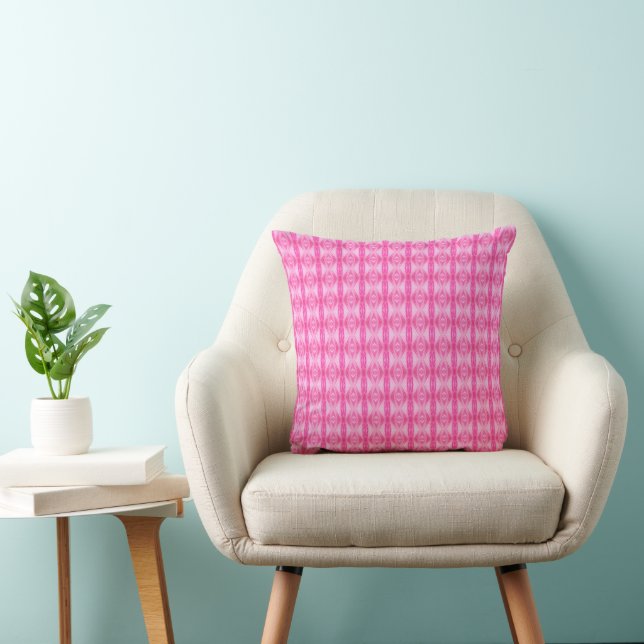 Cojín Decorativo Patrón floral rosa (Silla)