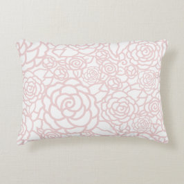 Cojín Decorativo Patrón floral rosa polvoriento
