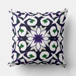 Cojín Decorativo Patrón floral simétrico ornado