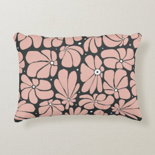Cojín Decorativo Patrón floral sin brillo con sangre grande estiliz