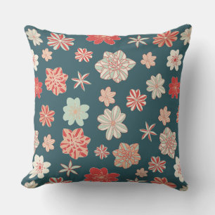 Cojín Decorativo Patrón floral sin costuras 