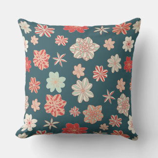 Cojín Decorativo Patrón floral sin costuras 