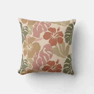 Cojín Decorativo Patrón floral sin costuras: diseño botánico elegan