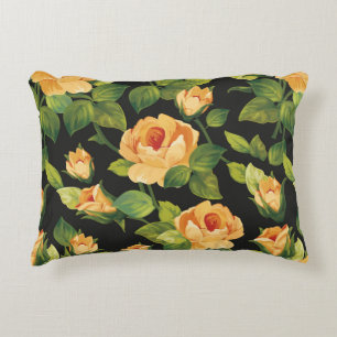 Cojín Decorativo Patrón floral sin fisuras con hermosos rosas