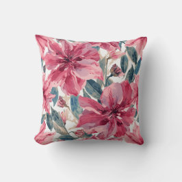 Cojín Decorativo Patrón floral tropical trópico negrita