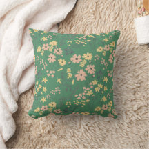 Patrón floral verde boho moderno