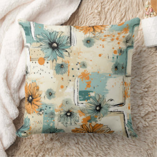 Cojín Decorativo Patrón floral vintage (3)