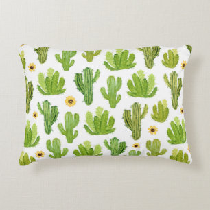 Cojín Decorativo Patrón fluido de cactus