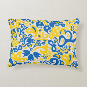 Cojín Decorativo Patrón folclórico con los colores de la bandera uc