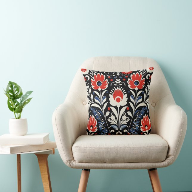 Cojín Decorativo Patrón folicular floral (Silla)