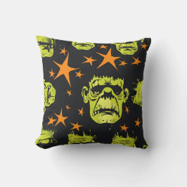 Cojín Decorativo Patrón Frankenstein en mosaico