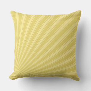 Cojín Decorativo Patrón Funky de la banda de color amarillo de Aríl