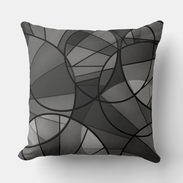 Cojín Decorativo Patrón geométrico abstracto (Anverso)
