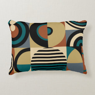 Cojín Decorativo Patrón geométrico abstracto. Estilo memphis sin 