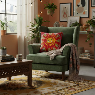 Cojín Decorativo Patrón geométrico boho abstracto para ella