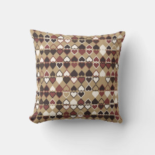 Cojín Decorativo Patrón geométrico con elementos de color, abstract