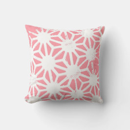 Cojín Decorativo Patrón geométrico coral