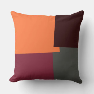 Cojín Decorativo Patrón geométrico de color retro abstracto #4