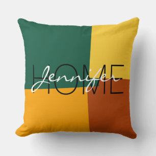 Cojín Decorativo Patrón geométrico de color retro moderno #10