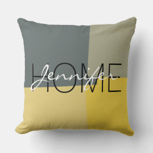 Cojín Decorativo Patrón geométrico de color retro moderno #15