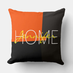 Cojín Decorativo Patrón geométrico de color retro moderno #3