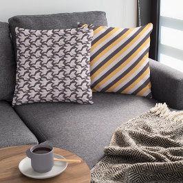 Cojín Decorativo Patrón geométrico de ganso del Personalizado blanc