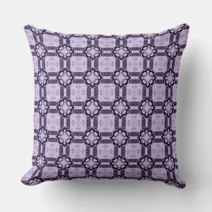 Cojín Decorativo Patrón geométrico de lavanda y violeta