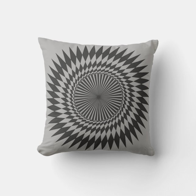 Cojín Decorativo Patrón geométrico de mandala (Anverso)