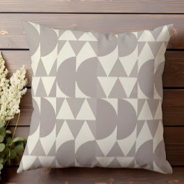 Cojín Decorativo Patrón geométrico de semitono neutro