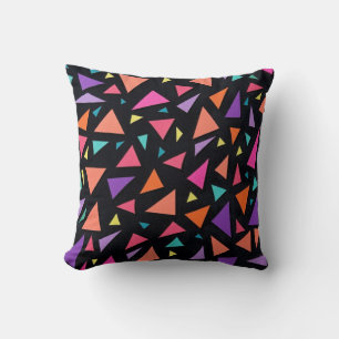 Cojín Decorativo Patrón geométrico de triángulo multicolor