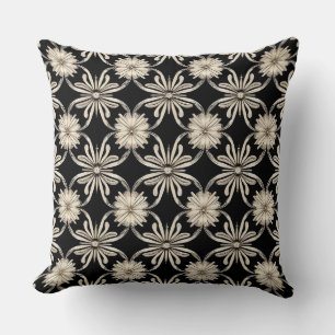 Cojín Decorativo Patrón geométrico en blanco y negro