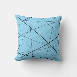 Cojín Decorativo Patrón geométrico en blanco y negro