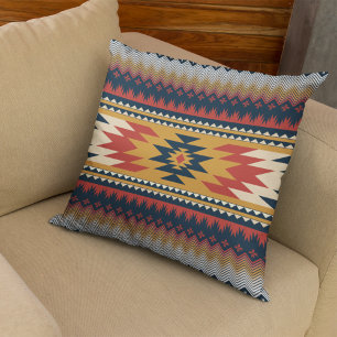 Cojín Decorativo Patrón geométrico étnico estilo nativo americano