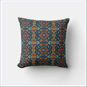 Cojín Decorativo Patrón geométrico étnico tribal moderno