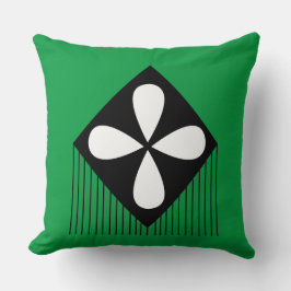 Cojín Decorativo Patrón geométrico floral de diamante