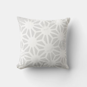Cojín Decorativo Patrón geométrico gris pálido