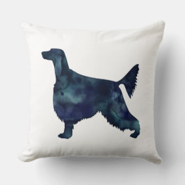 Cojín Decorativo Patrón geométrico irlandés Silueta negra