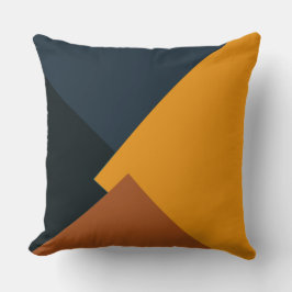 Cojín Decorativo Patrón geométrico moderno de color retro #9