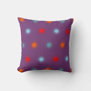 Cojín Decorativo Patrón geométrico moderno de estrella colorida 3