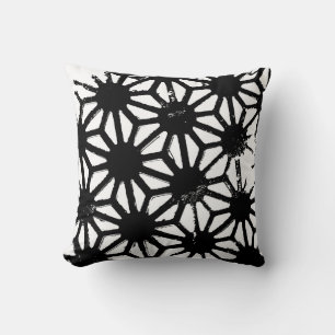 Cojín Decorativo Patrón geométrico negro