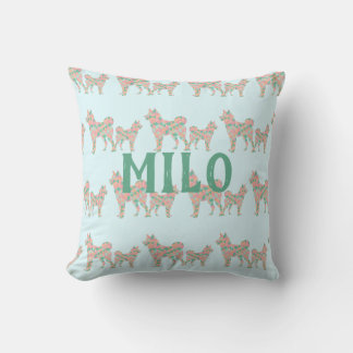 Cojín Decorativo Patrón geométrico pastel personalizado de Shiba In