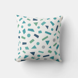 Cojín Decorativo Patrón geométrico retro - Diseño de estilo Memphis