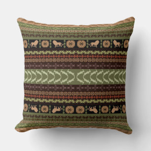 Cojín Decorativo Patrón geométrico salvaje safari lindo