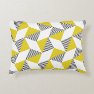 Cojín Decorativo Patrón geométrico sin soldadura con triángulos,