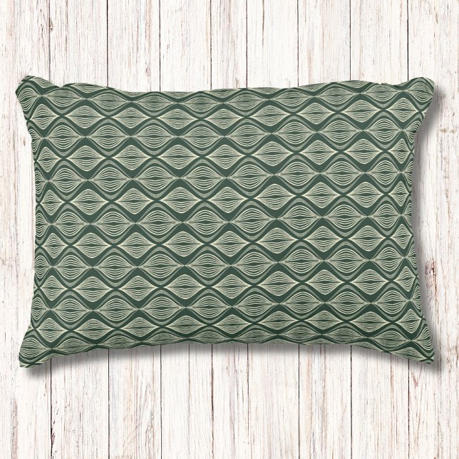 Cojín Decorativo Patrón geométrico verde ruso moderno (Subido por el creador)