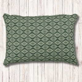 Cojín Decorativo Patrón geométrico verde ruso moderno