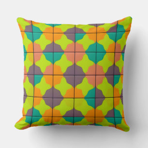 Cojín Decorativo Patrón geométrico vibrante