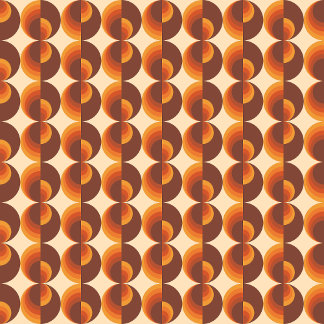 Cojín Decorativo Patrón geométrico vintage de 70